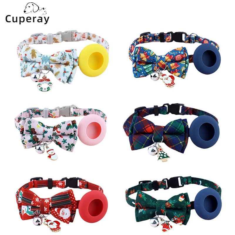 

Airtag Cat Collar,Air Tag Cat Collar with Bell and Safety Buckle,pet Collar with Waterproof Airtag Holder Compatible for Cat Dog