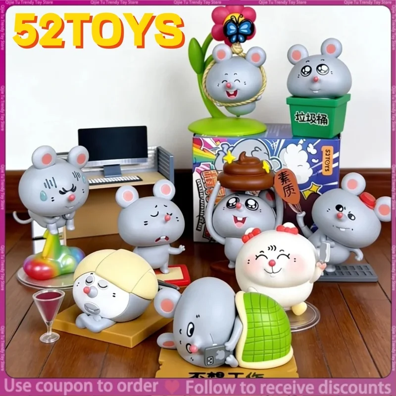 Фото Оригинальная фигурка-сюрприз 52TOYS MEIJI & DASHU из серии Positive Mood, модная игрушка-украшение, милый подарок, праздничный сюрприз, 7-12 см №1