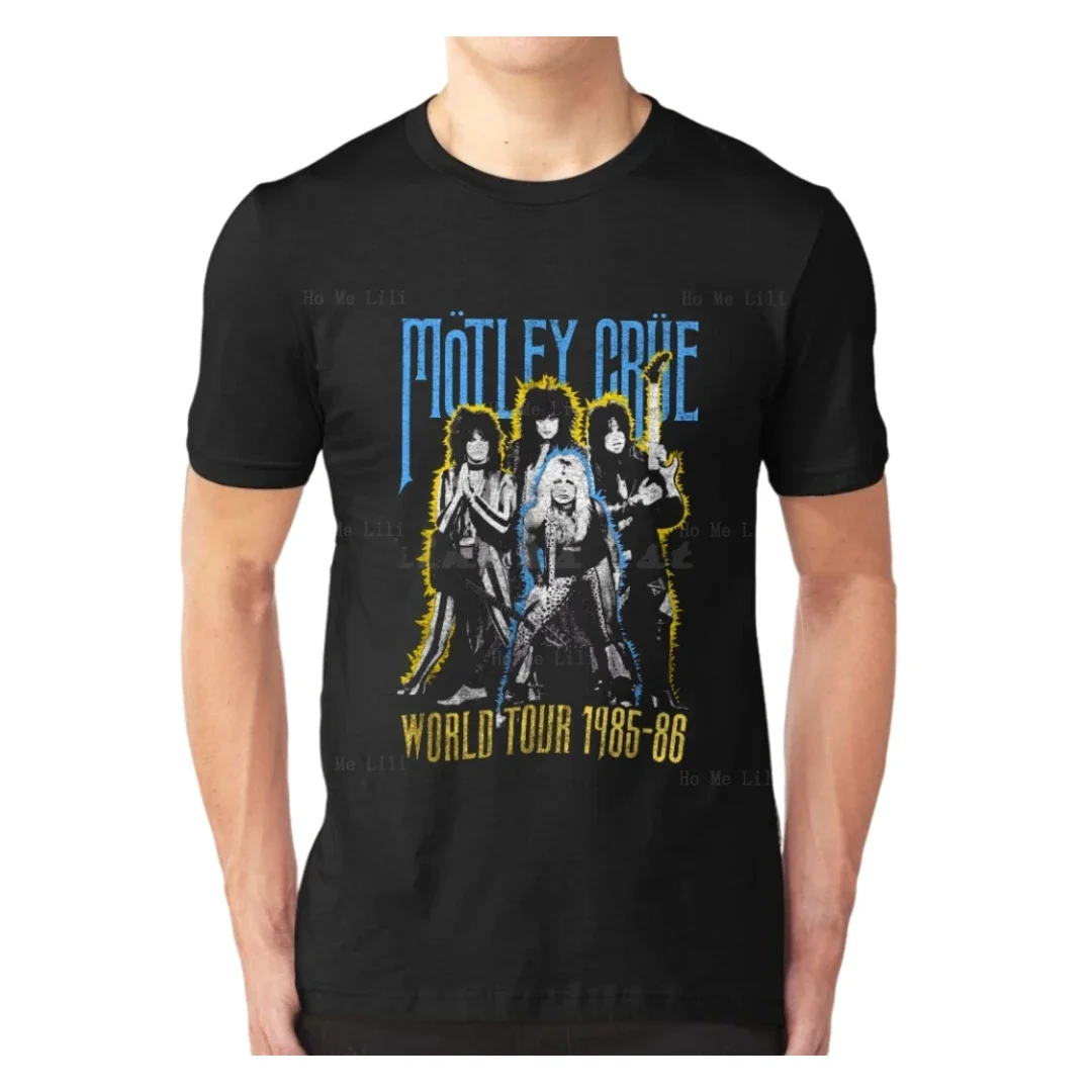 M Crue Tour Винтажная футболка из хлопка для мужчин и женщин Nikki Sixx Mick Neil Lee Theater Of Death Too