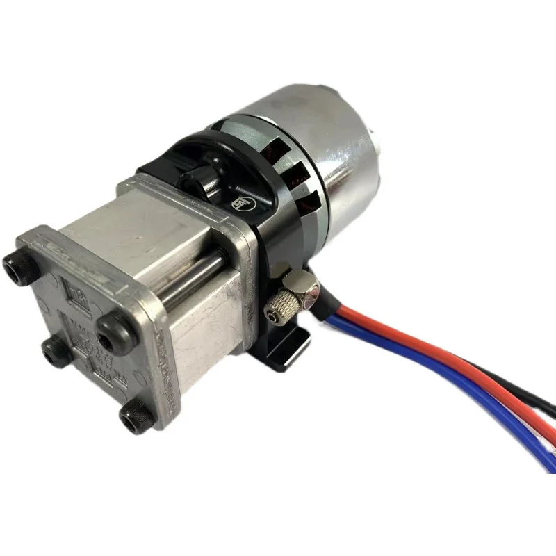 High Pressure Hydraulic Gear Italian 5055 Oil Pump With Connection Board For 1/12 1/14 RC Hydraulic Excavator Parts