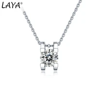 laya s925 sterling silver moissanite clavicle chain pendant necklace for women mothers day gift elegant fine jewelry 2022 trend