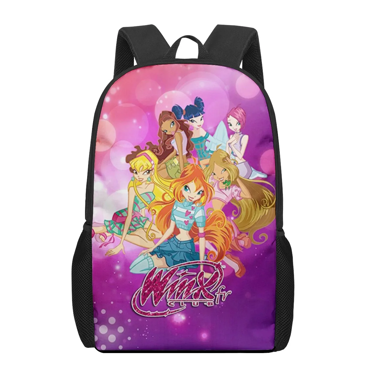winx clubs School Bags For Boys 3D Print School Kids Bag Kindergarten Backpack Girls Child Bookbag Mochila Escolar