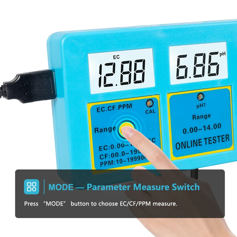 Multi-parameter 5 in 1 PH EC CF TDS Temp Tester Meter Water Quality Monitor Analysis Tool for Aquarium 40%OFF |