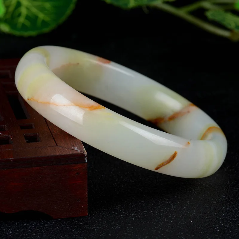

New Natural High Quality Gray Jade Women Jewelry Bracelets Bangle