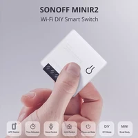the new mini r2 smart switch small 2 way diy wifi light switch via ewelink app voice remote control work with alexa google home
