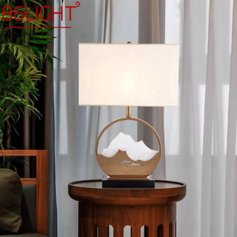 

86LIGHT Chinese style Table Lamp Personality Creative Living Room Bedroom LED Decoration Desk Light
