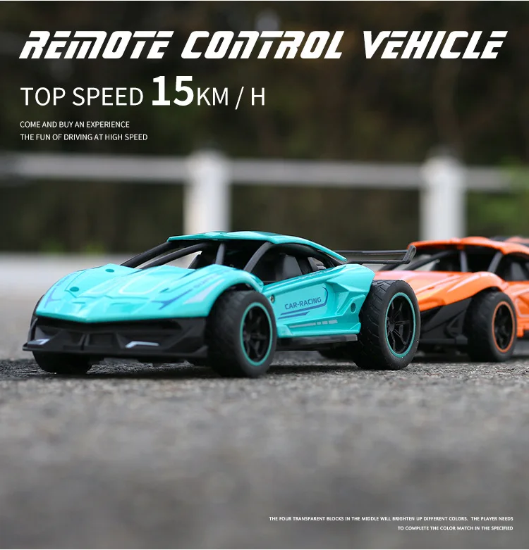 Гоночный автомобиль на радиоуправлении из сплава 1/20 4WD светодиодная машинка для