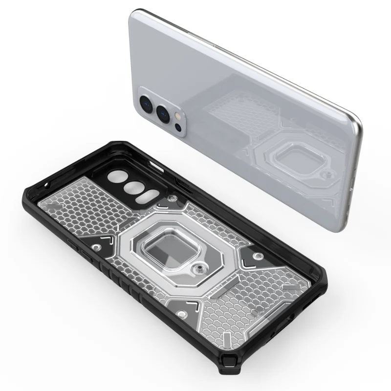 Противоударный армированный чехол для Oneplus Nord 2 N200 5G 9R Space стойка капсул Магнитный