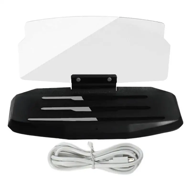 

Heads Up Display HUD Display Heads Up For Safe Driving Adjustable Angle Wireless Charging Adjustable Display Stand Portable For