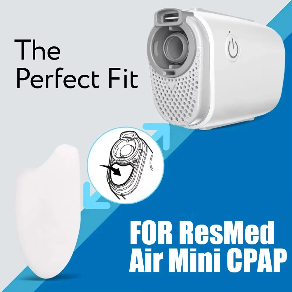 Фото 20x фильтров для CPAP, совместимых с устройствами ResMed Air Mini, гипоаллергенные, премиум-класса, для респираторов ResMed Air Mini №3
