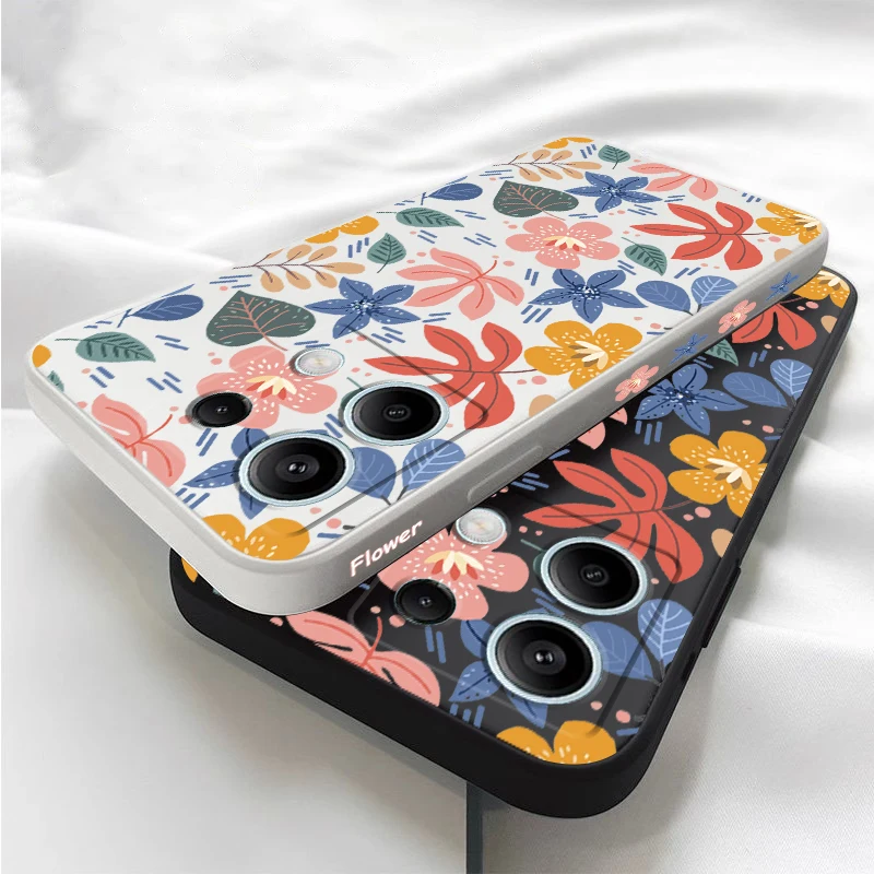 Note13 Силиконовый чехол для телефона с цветными листьями Xiaomi Redmi Note 10Pro 10T 11 11S 11Pro 13 13R