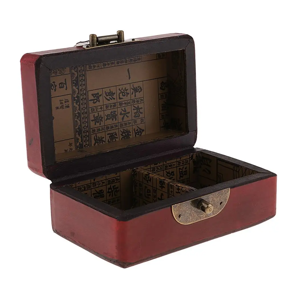 

Wooden Case Cabinet Chest for Home Jewelry Treasure Organizer Box Xmas Gift