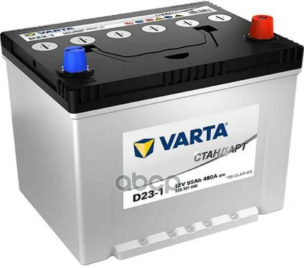 Аккумуляторная Батарея Varta Стандарт [12v 55ah 480a] 230x175x223mm Полярность 0 [-/+] Тип Клеммы 1