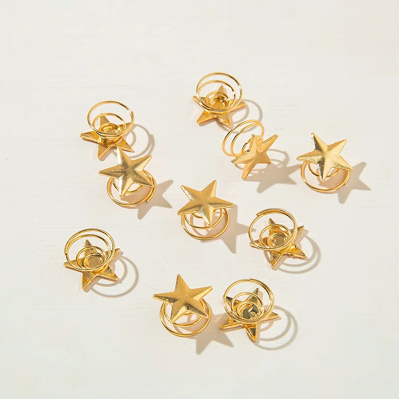 

10Pcs/Box Women Pearl Hair Clip Simple Style Spiral Dirty Braids Decorative Clip Hair Accessories