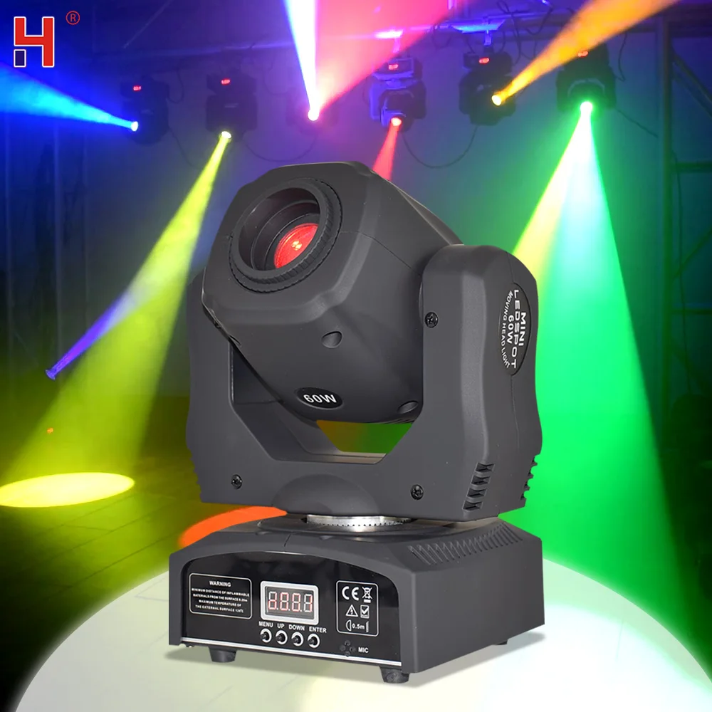 60W Moving Head Prism DJ Lights By DMX Control Lyre Projector Mobile Heads Good For Disco Party Dance Floor Wedding Show