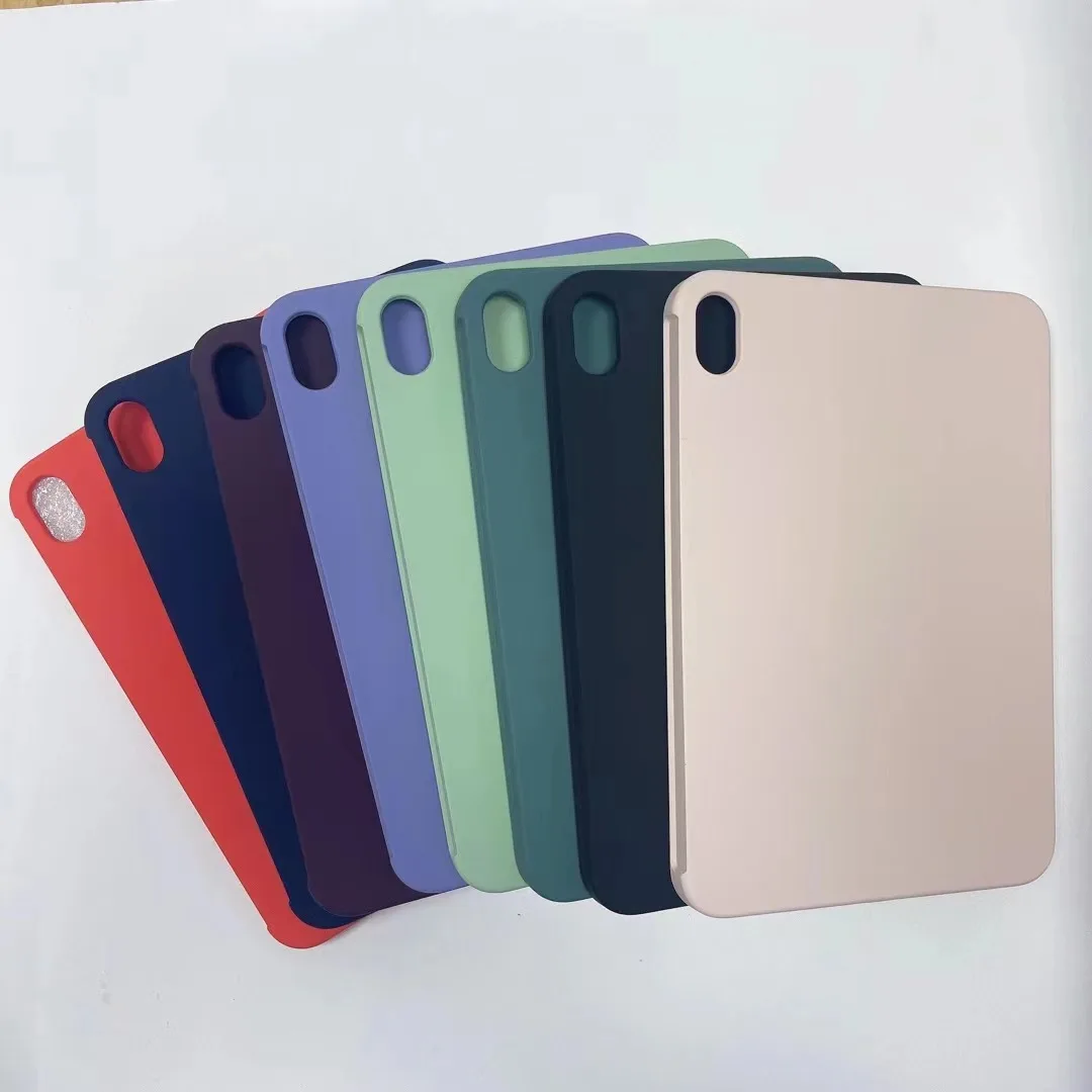 

Original Liquid Silicone Case For iPad mini 2021 8.3 inch Cover For iPad Mini 6 Case With Pen Slot To Support Pencil Charging
