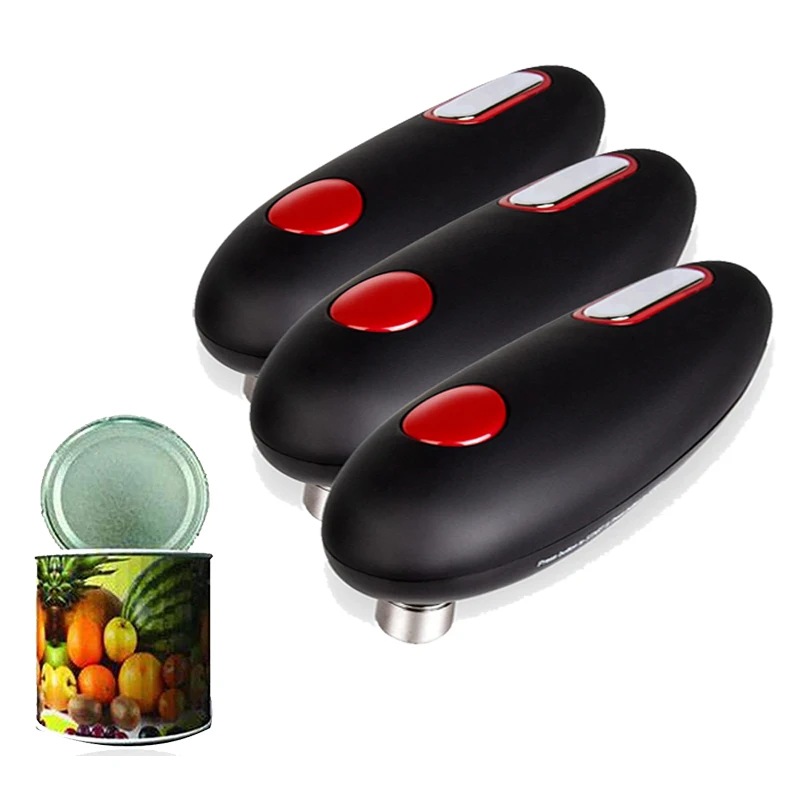 Electric Can Opener Automatic Bottle Opener Jar Can Tin Touch No Sharp Edges Handheld Jar Openers Kitchen Bar Tools