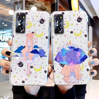 cartoon sailor moon anime phone case for xiaomi redmi k50 k40 gaming 10 10c 9at 9a 9c 9t 8 7a 6a 5 4x transparent cover soft