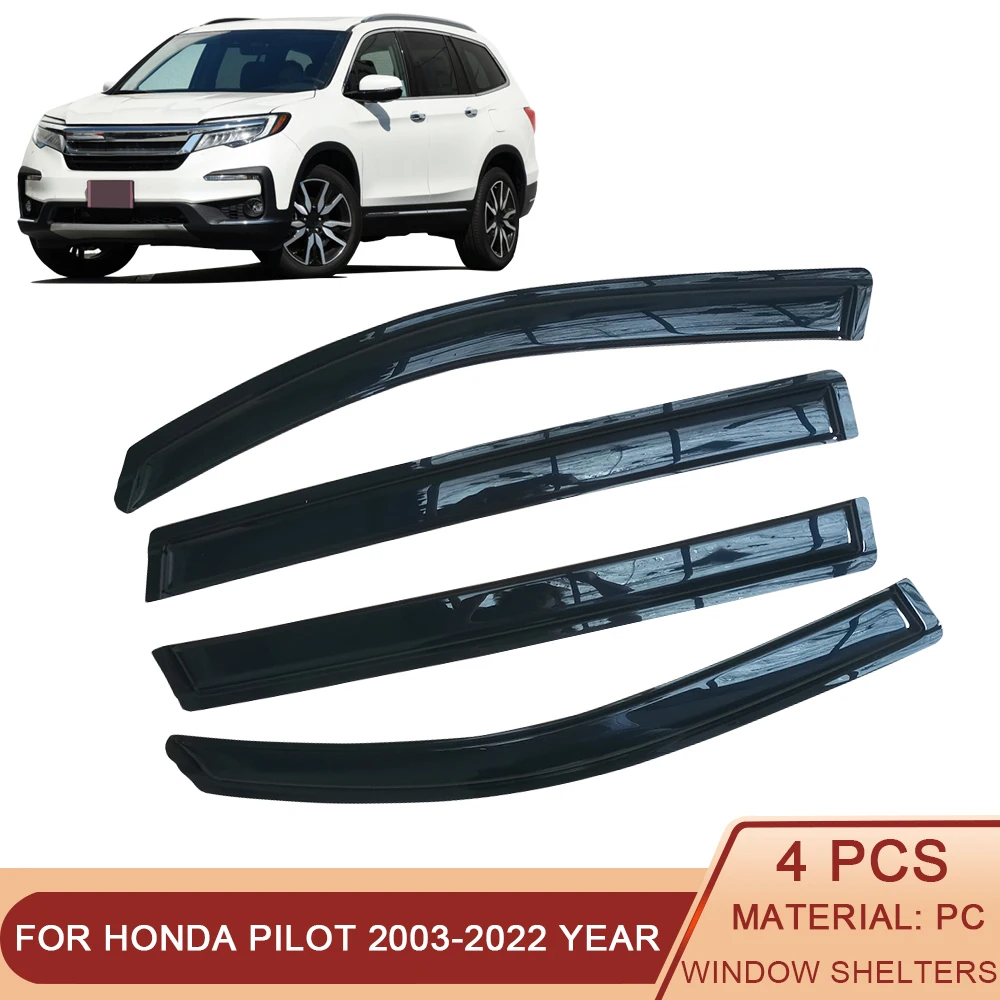 Ветровые дефлекторы для боковых окон автомобиля Honda Pilot 2003-2022 | Автомобили и