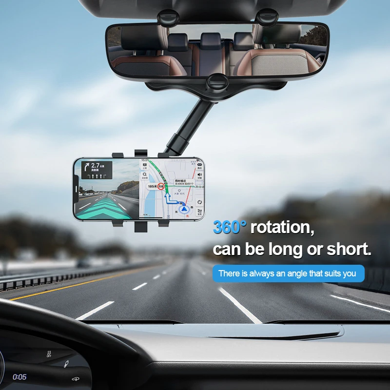 

Универсальный автомобильный держатель для телефона на зеркало заднего вида с поворотом на 360 градусов для держателя телефона на приборную панель автомобильный держатель для смартфона