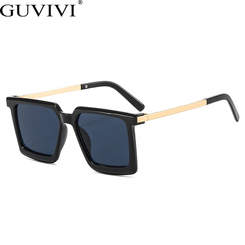 Винтажные Квадратные Солнцезащитные очки с мраморным рисунком модные оверсайз в