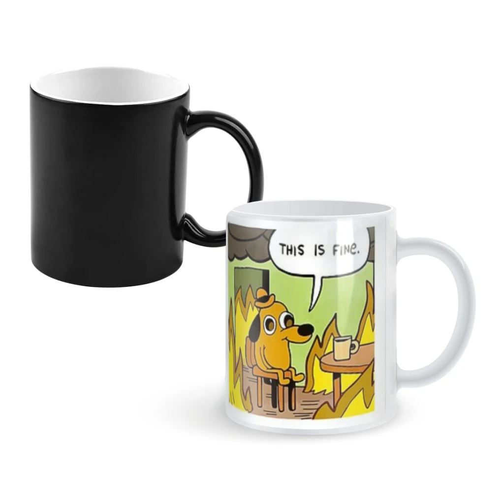 1 шт. 11 унций это хорошая - забавный мем креативная термостойкость меняющая цвет