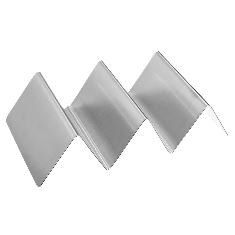 Mayitr 1pc Taco Holder Pancake Pizza Shelf Stainless Steel Kitchen Wave Shape Tray Rack Bakeware Tools | Дом и сад
