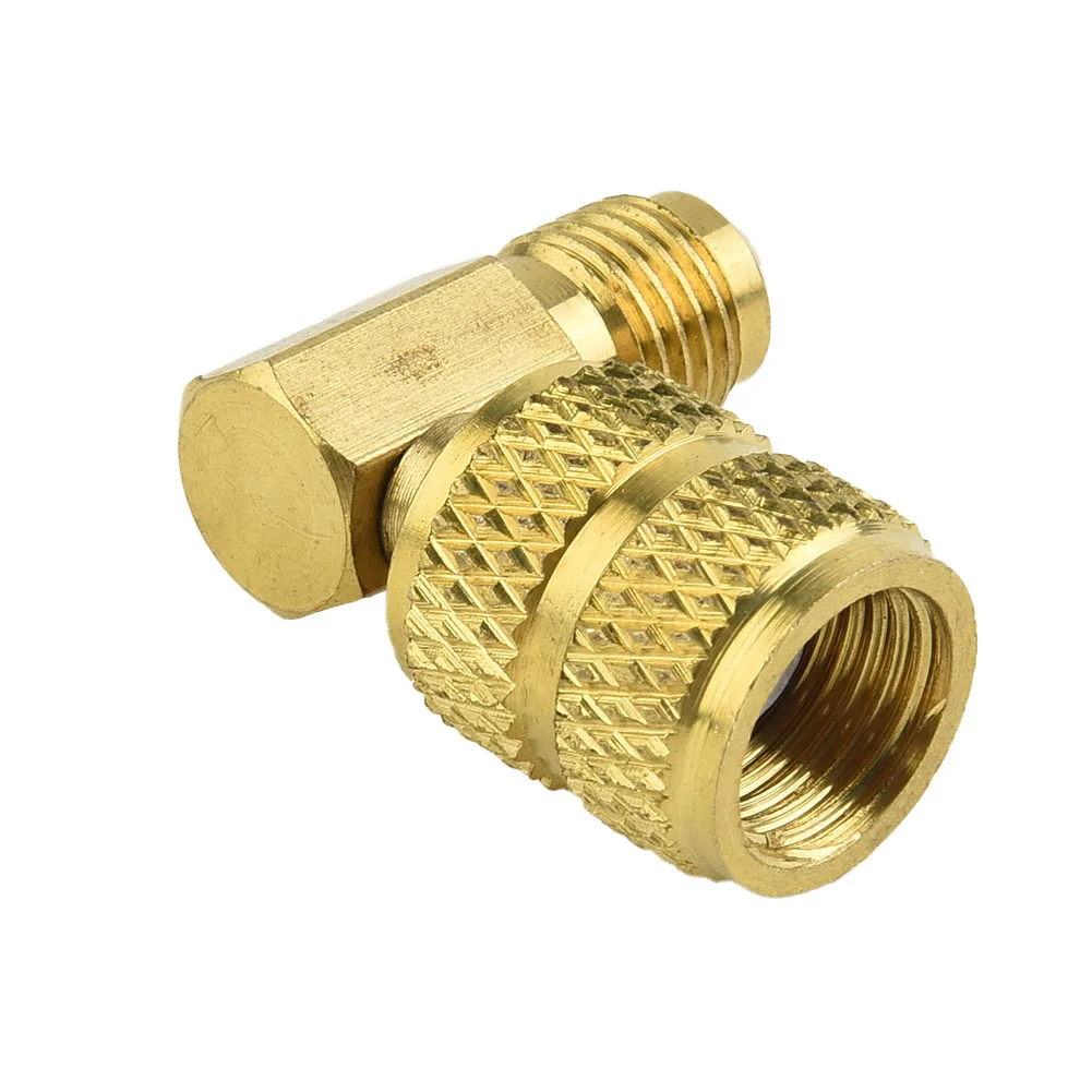 

R410A Adapter Connector 1/4SAE To 5/16SAE With Movable Head Air Conditioning Adapter Quick Couplers Air Conditioning Service
