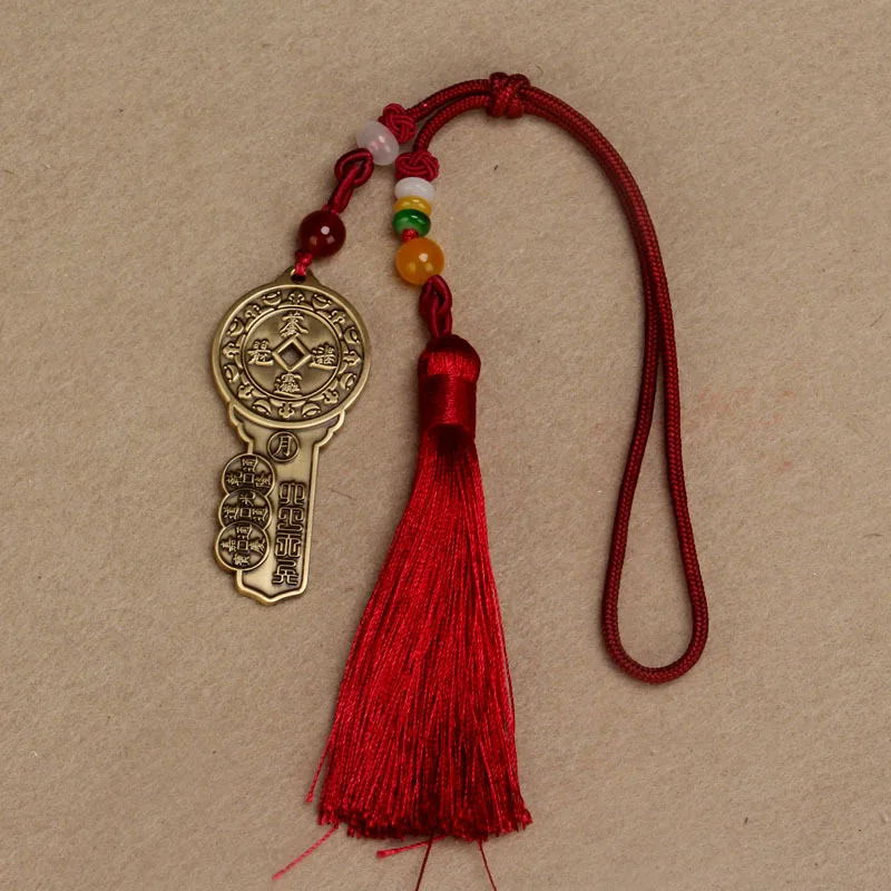 Заводская чистая медь открытый финансовый склад подвески для ключей подвеска