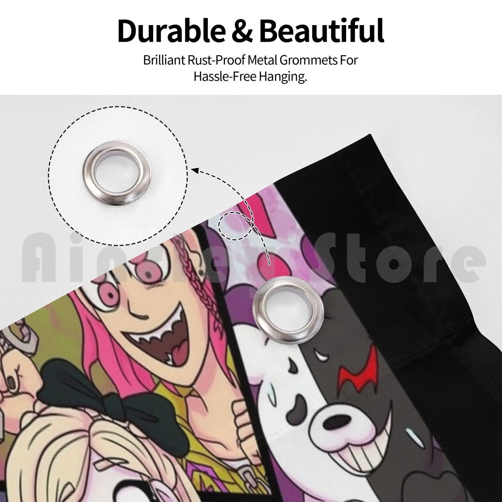 1 &amp 2 постер Danganronpa (брызг крови) Наружный Декор флаг автомобиля Makoto Naegi Sonia Nevermind |