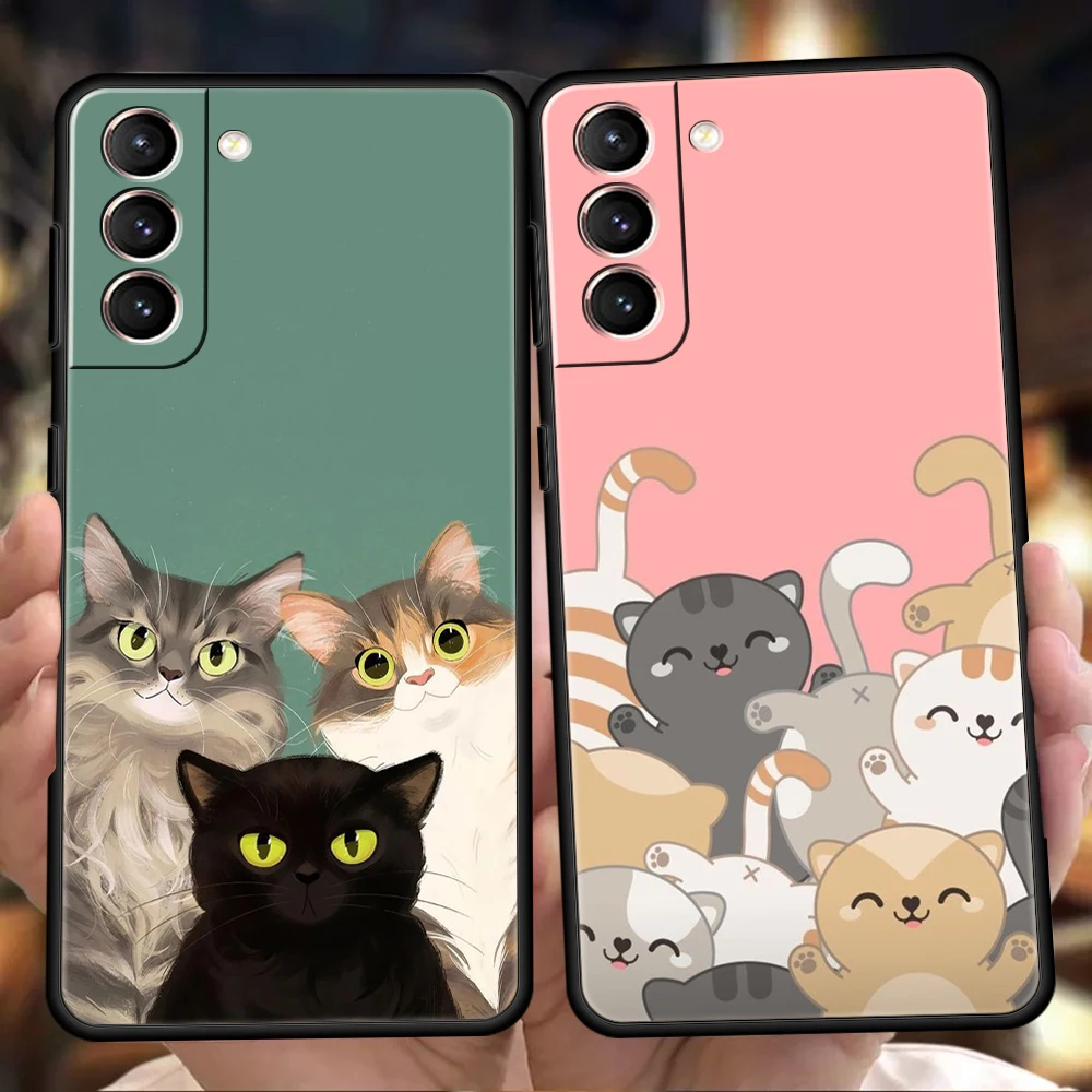 

Funny Cat Phone Case For Honor 10i 20i 50 Cover Bag For Honor 10 9X 9 8X 8A 8S 7A 5.7inch 7X Pro Lite Shockproof Shell Funda Bag