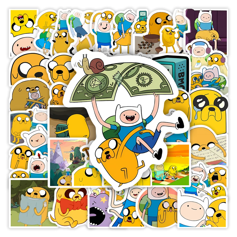 Приключение аниме плавник и Джек наклейки анимированный персонаж DIY детские