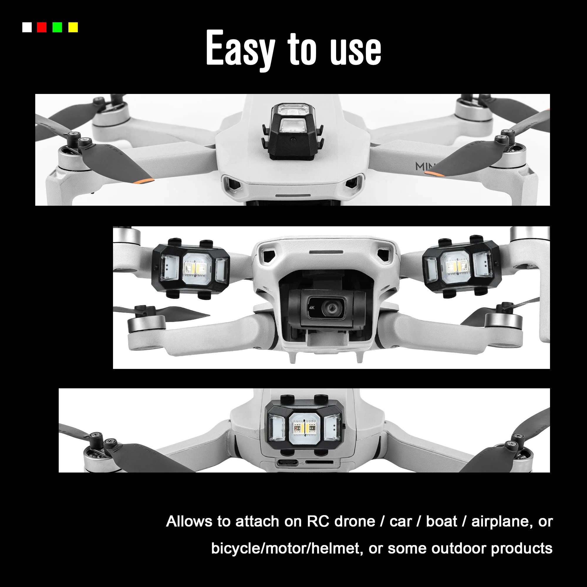 STARTRC стробоскопическая мигающая лампа для дрона DJI Mavic 3 Pro/Mini 4 pro/Mini 4K/Avata 2 ночные