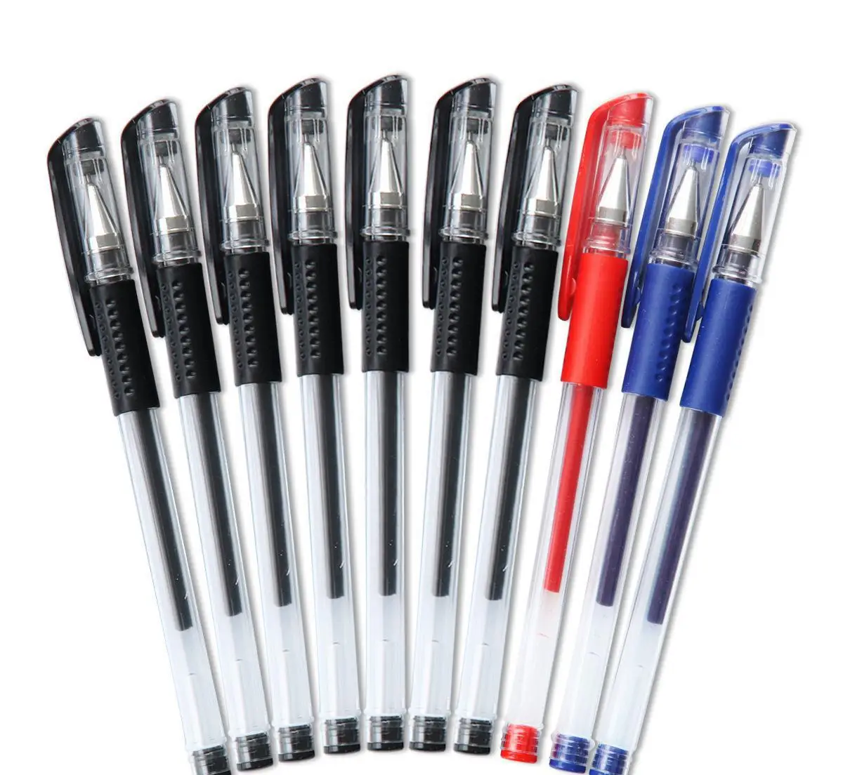 

53Pcs Gel Pen And Refill Black Blue Red Ink Bullet 0.38/0.5mm Gel Pens School&Office Supplies Stationery With Free Shipping