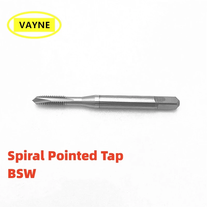 VAYNE HSSE Британская система Спиральные остроконечные метчики с луженым покрытием