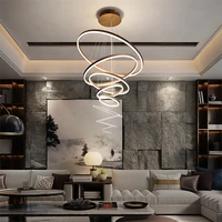 modern led chandelier ring acrylic accessories lampshade luxury home decor indoor lighting kitchen living room bar pendant light