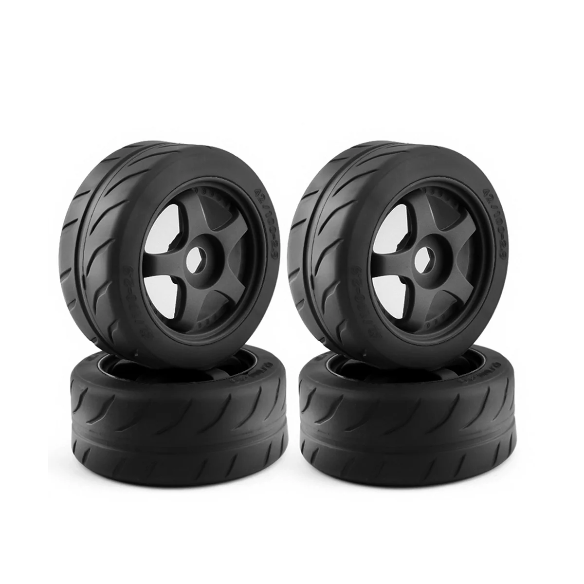 4 шт. 5-спицевые шины 100x42 мм, шины 17 мм, шестигранное колесо для Arrma 1/7, приводное к вине, неограниченные детали для радиоуправляемых автомобилей, 1