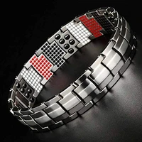 mens bracelet new magnetic buckle creativity personality trend fashion jewelry simple punk hip hop metal bangles