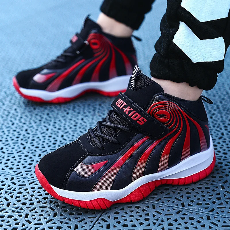 

2022 New Kids Basketball Shoes Fashion Boys Sneakers Non-slip Outdoor Sports Shoes Casual Children Shoes for Boys basket Shoes