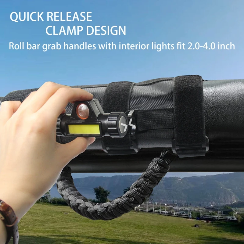 Рулонная рукоятка с купольсветильник для Jeep Wrangler CJ TJ JK JL Gladiator JT 1945-2021 светильник