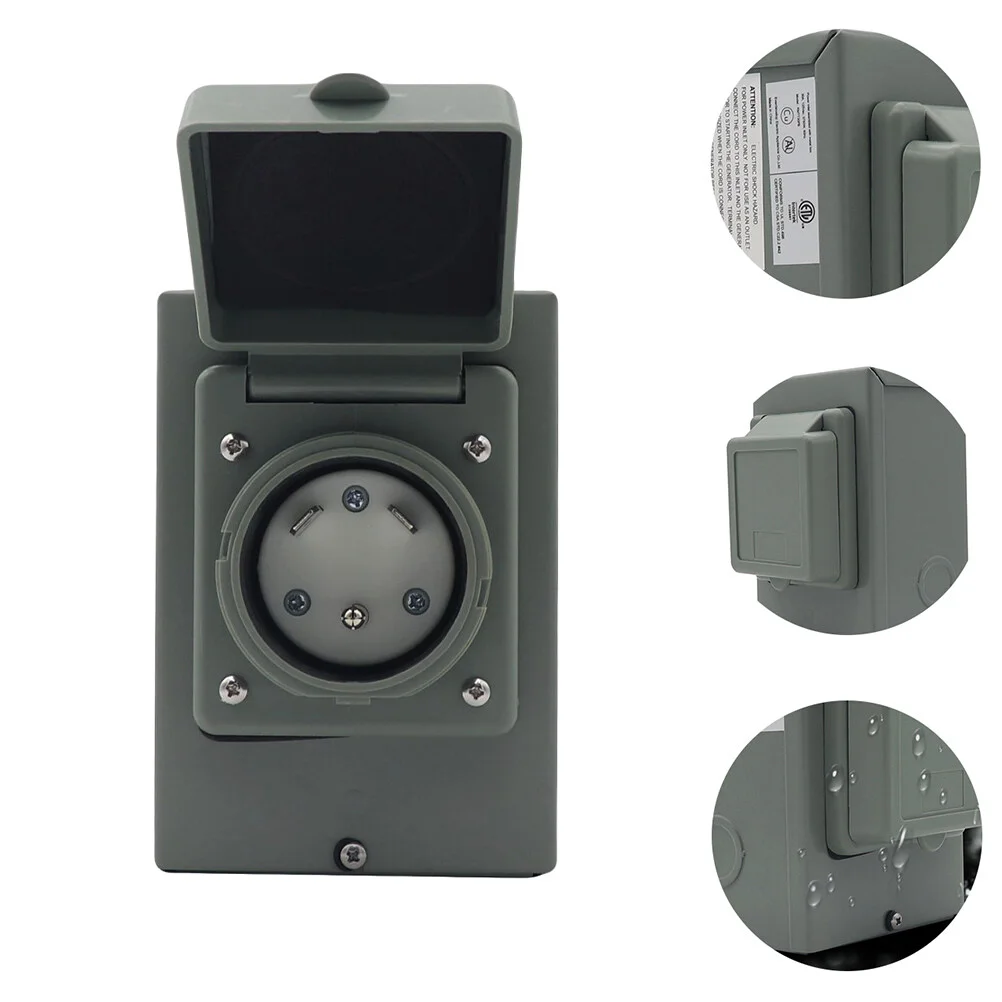 

Outdoor Use RV Charging Supplies Receptacle Generator Outlet Box Power Inlet Box