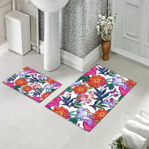 

Коврик для ванной с двумя сиденьями для унитаза, с нескользящей нижней частью