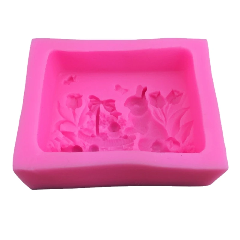 

Силиконовые формы для торта в форме кролика, гаджет для украшения шоколадного торта