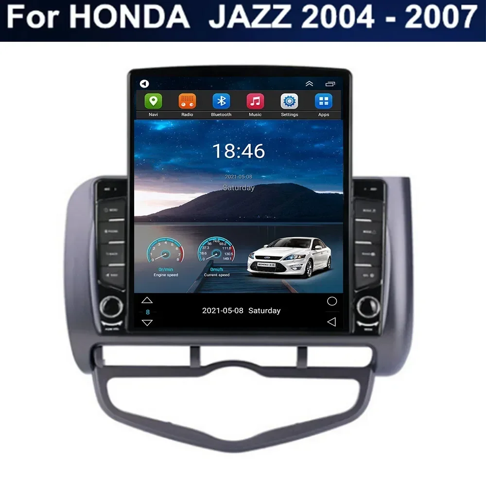 Автомагнитола Tesla 9 7 дюйма Android 13 для HONDA JAZZ 2004-2007 мультимедийный видеоплеер