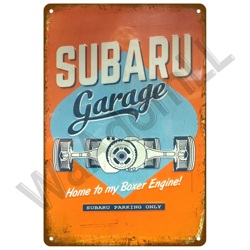 Винтажный оловянный металлический постер для гаража автозапчасти знак ретро