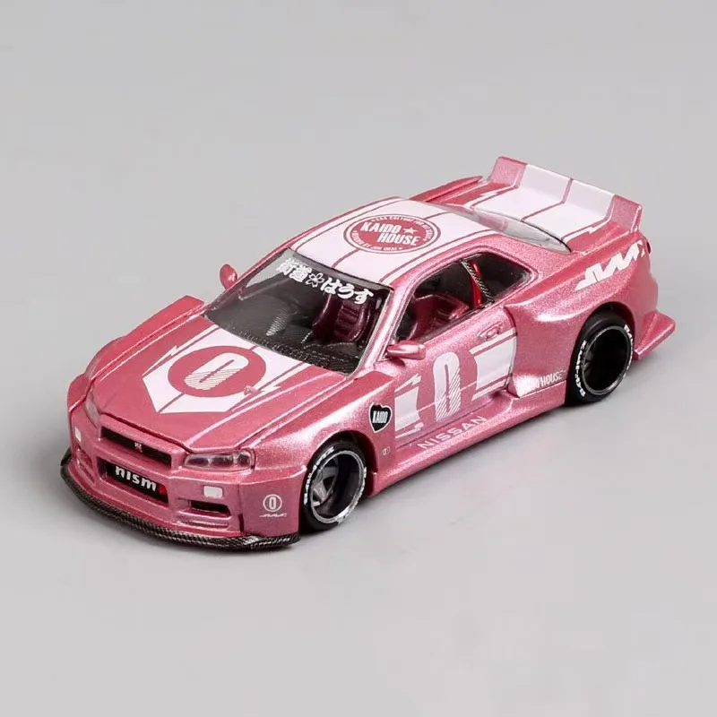 1:64 Nissan Skyline GT-R(R34) Имитационная модель из сплава Детская коллекция декоративных