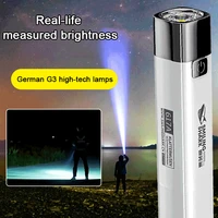 flashlight emergency power bank supply outdoor portable mini waterproof ultra bright electric torch usb rechargeable camp light