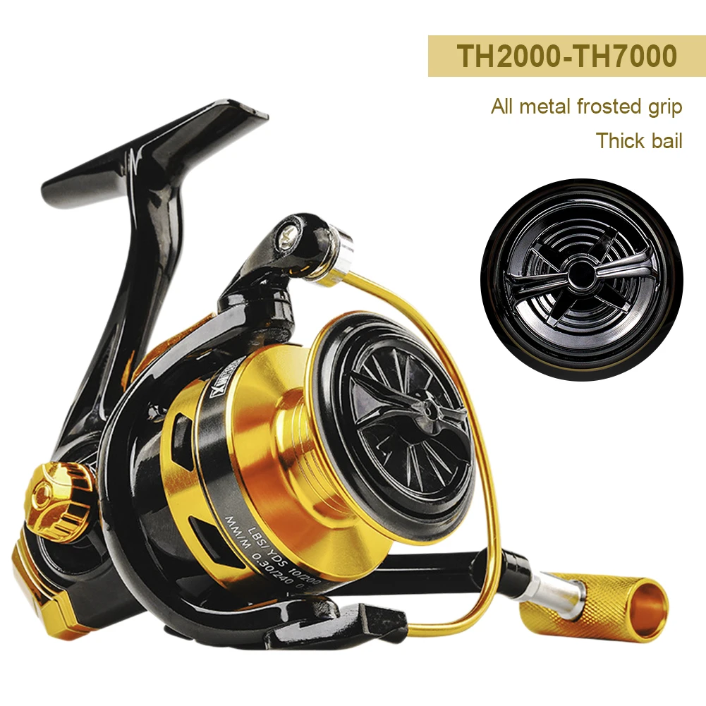 

Spinning Reel 2000-8000 Metal Spool Fishing Wheel 10kg Max Drag 5.2:1 High Speed Gear Ratio Carp Fishing Reel Saltwater Fishing