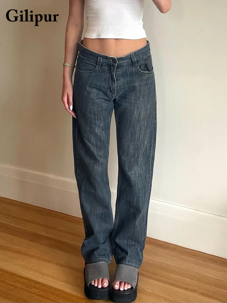 

Vintage Aesthetics Baggy Jeans Women New Comfortable Casual Jeans High Waist Streetwear Denim Y2K Korean Fashion Women's Clothes