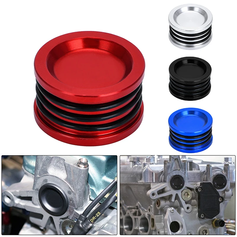 Cam Seal Cap Camshaft Cam Shaft Seal Cover Cap Plug Three O-Ring Front Replacement For Honda Acura B D H F Series Engine Motor